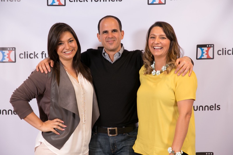Sonia Gomez with Marcus Lemonis at ClickFunnels