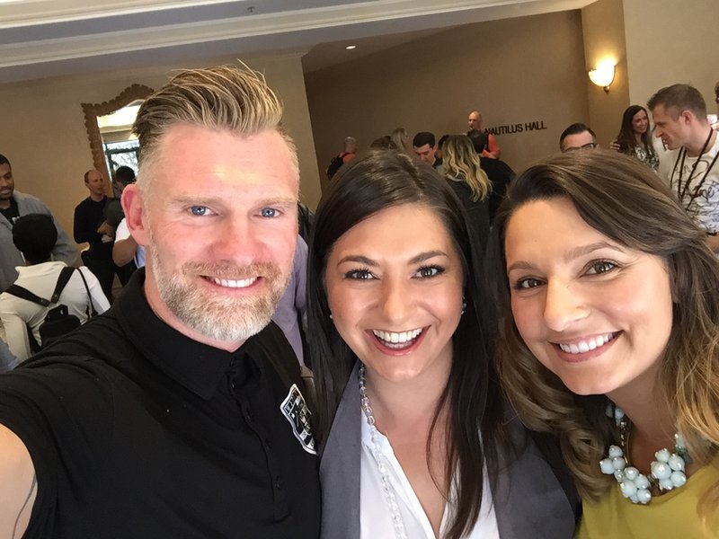 Sonia Gomez networking at Nautilus Hall event