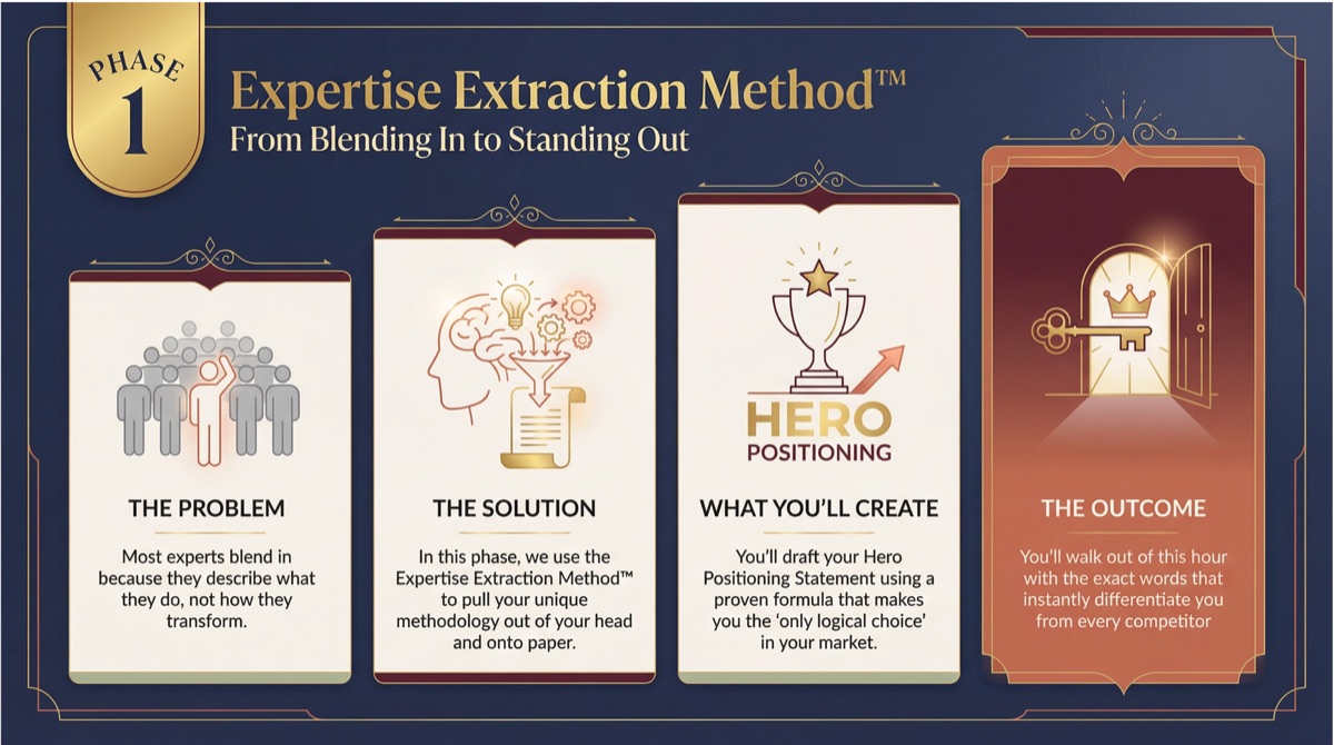 Phase 1: Expertise Extraction Method — Define your positioning, audience, and transformation